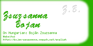zsuzsanna bojan business card